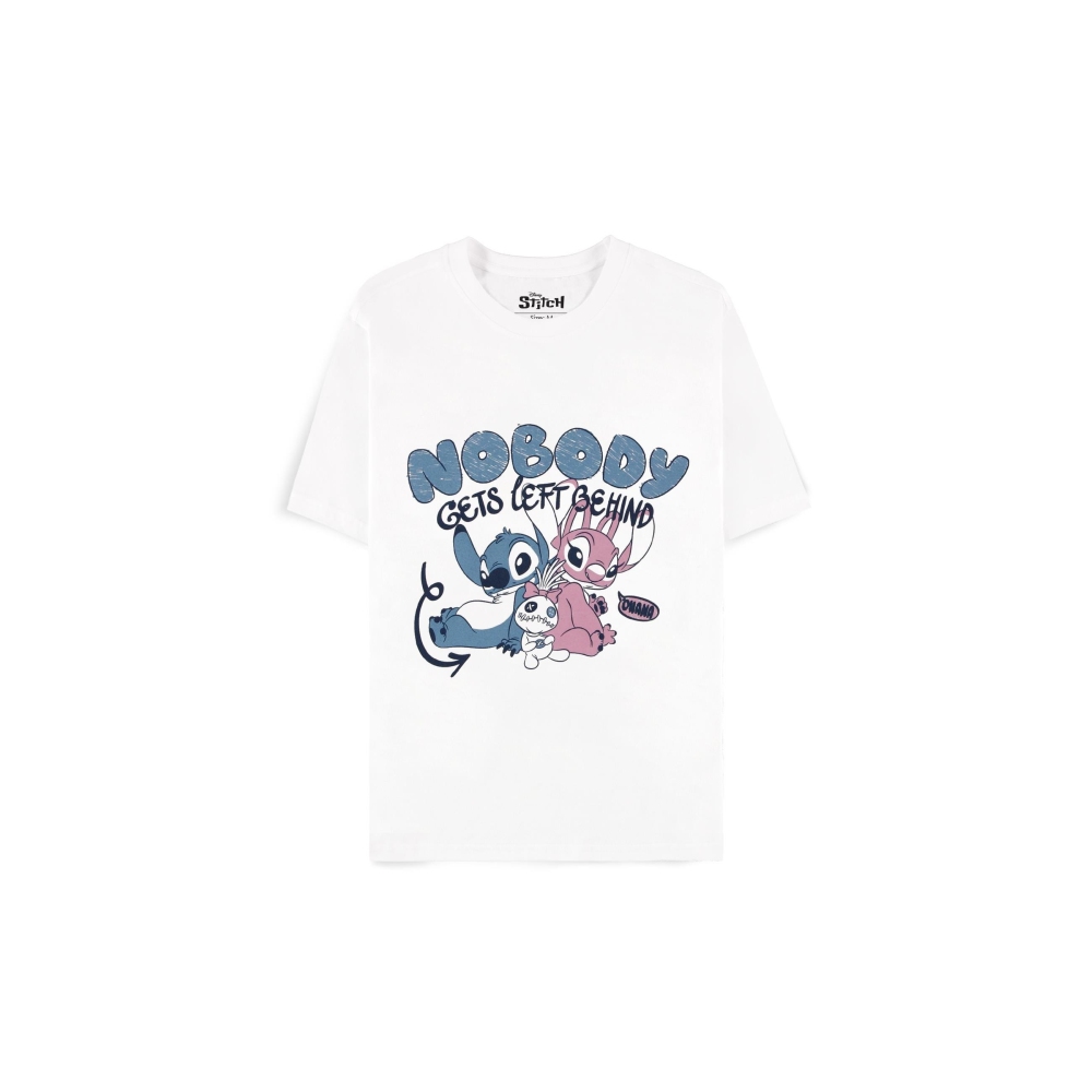 Disney Lilo & Stitch - Nobody Gets Left Behind Damen T-Shirt - WeiÃŸ